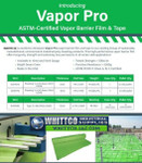 Vapor Pro underslab vapor barrier crawlspace